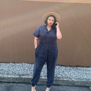 Zenana Blue Harem Jumpsuit